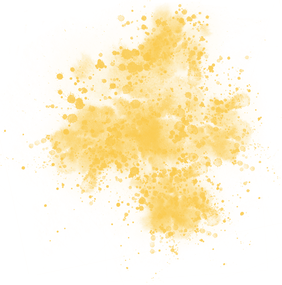 Watercolor Brushstroke Splatter Splash Yellow